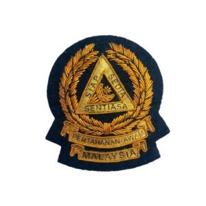 Malaysia Civil Defence Embroidered Uniform Badge / Patch